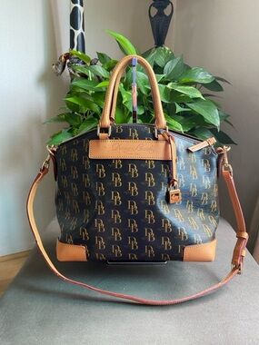 Dooney & Bourke 1975 Signature Vanessa Satchel, Florentine Vacchetta Leather